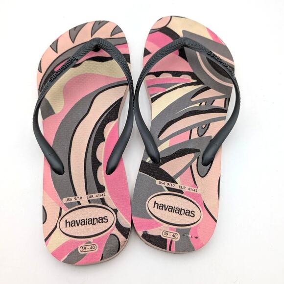 Havaianas Slim High Trend Flip Flops Sandals Ballet Rose Size US9/10 EU41/42 - Picture 9 of 12